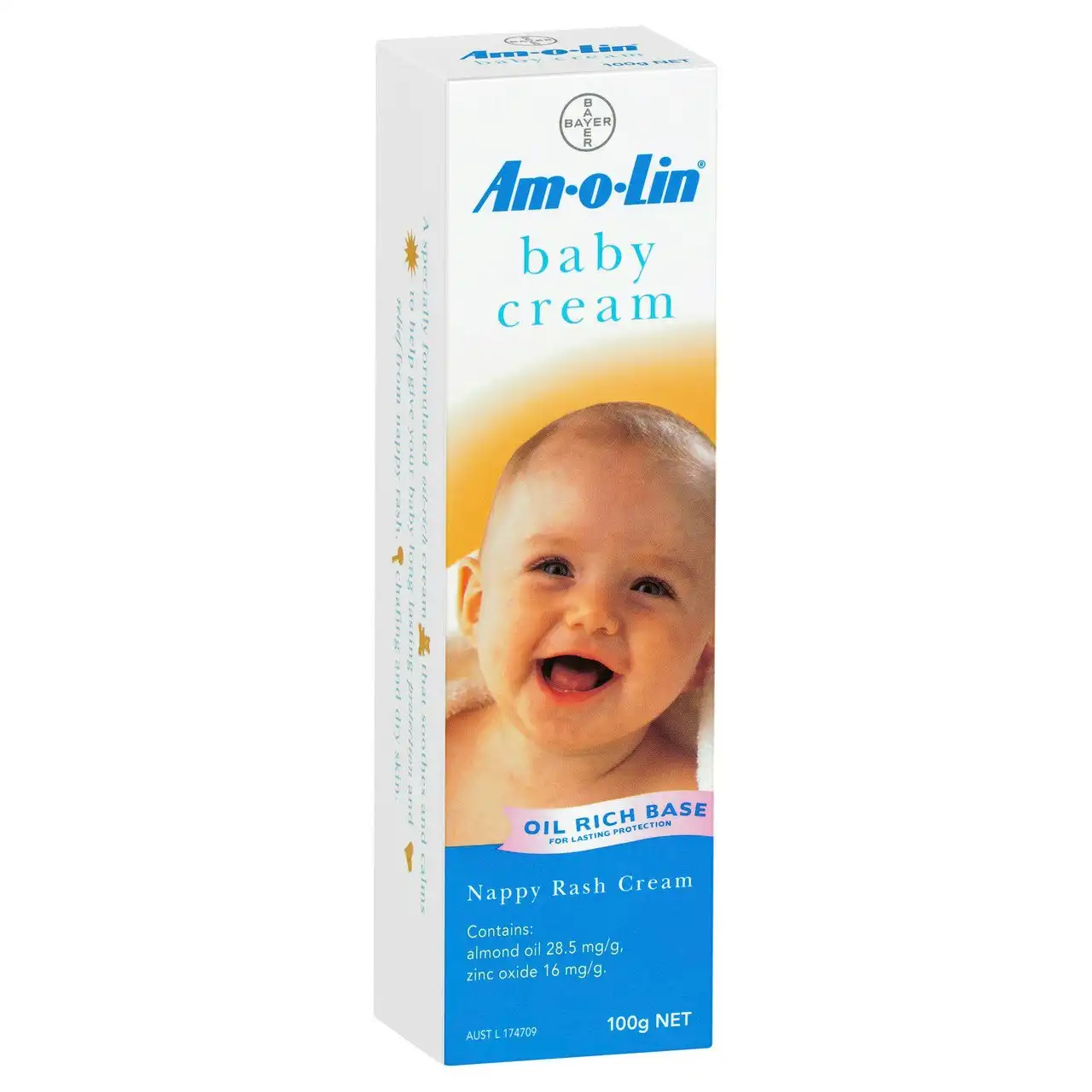 Amolin Nappy Rash Baby Cream 100g