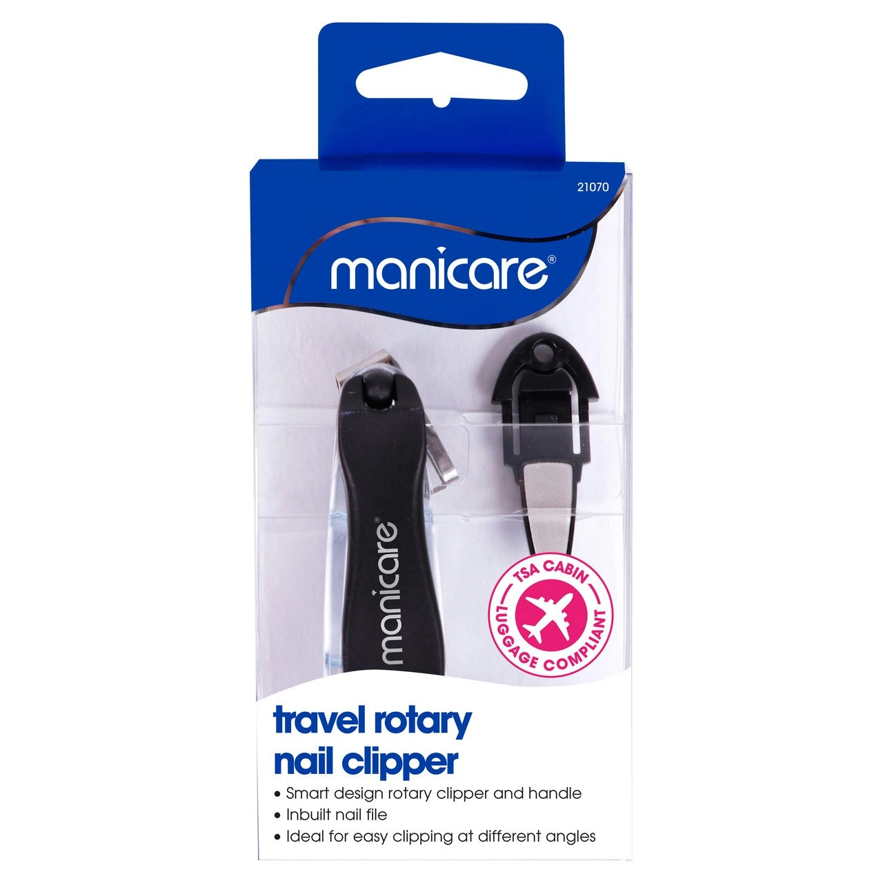 Manicare Travel Rotary Nail Clipper With File