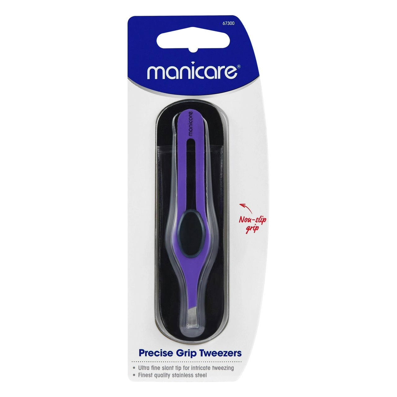 Manicare Precise Grip Tweezers, Purple