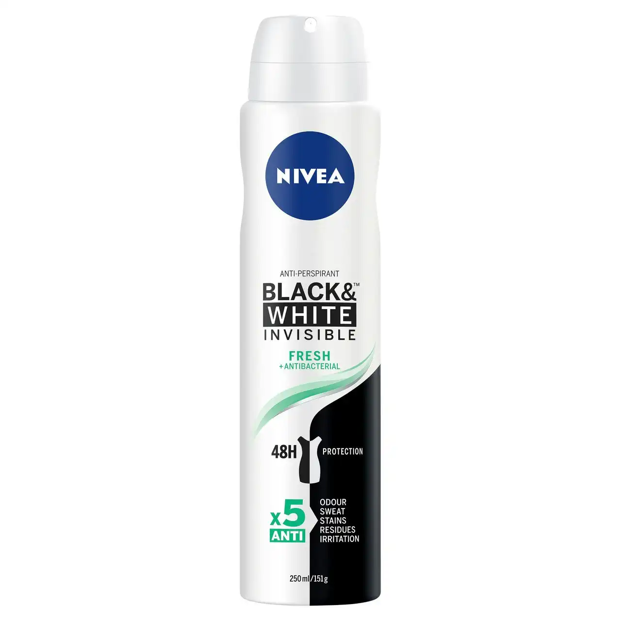 Nivea Black & White Invisible Fresh Anti-perspirant Aerosol Deodorant 250ml