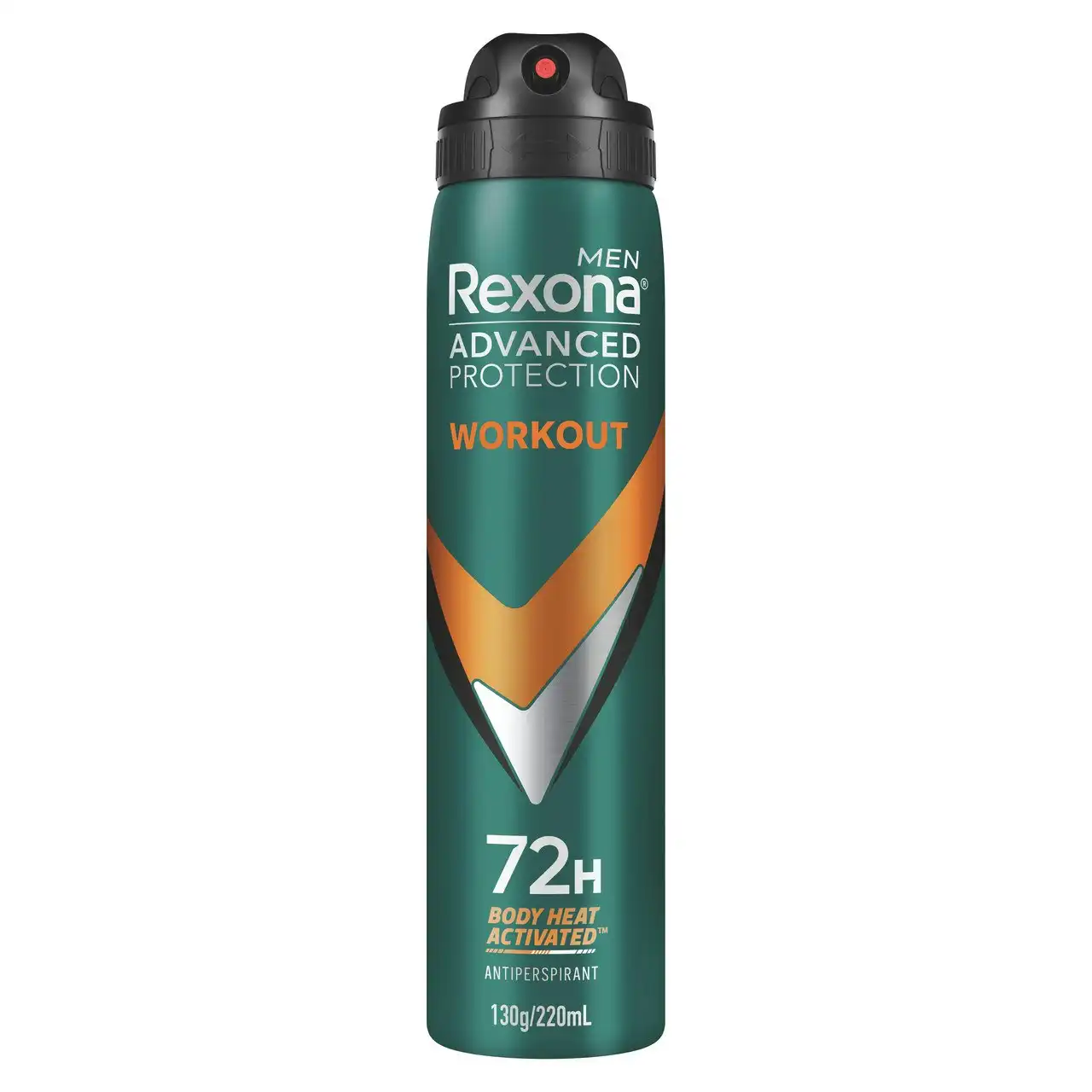 Rexona Men Advanced Protection Deodorant aerosol antiperspirant Workout 72-hour sweat and odour protection 220 mL