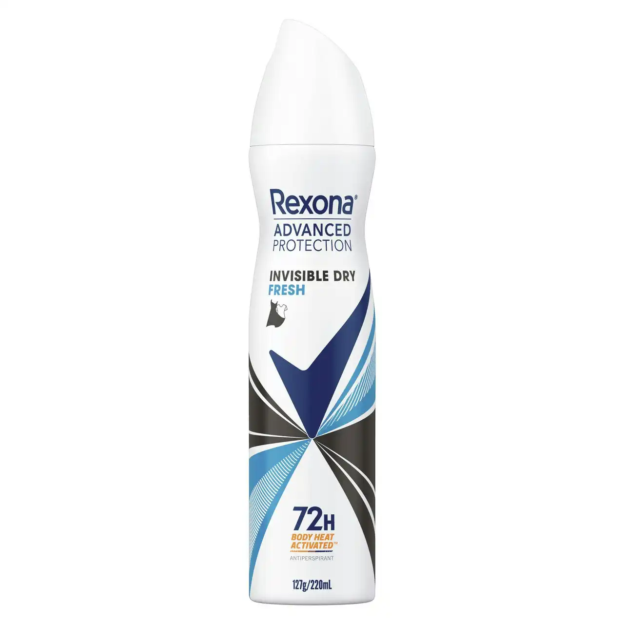 Rexona Women Advanced Protection Deodorant Invisible Dry Fresh Antiperspirant with body-heat activated technology 220 mL