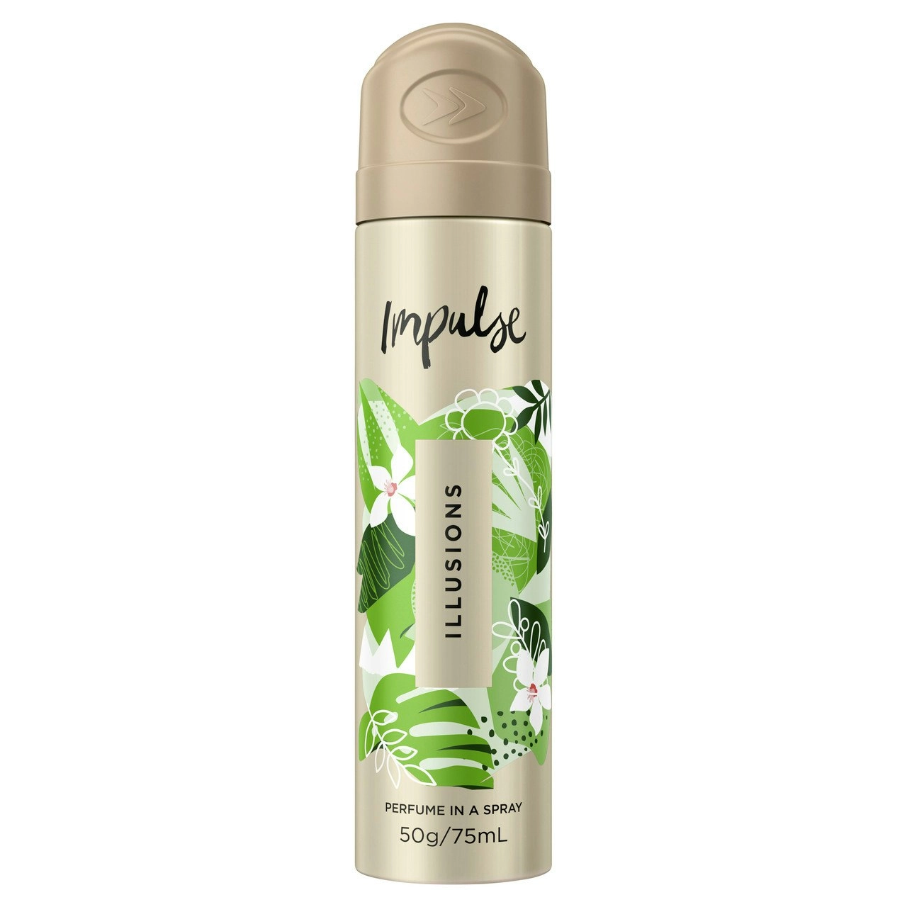 Impulse Body Spray Aerosol Deodorant Illusions 75mL