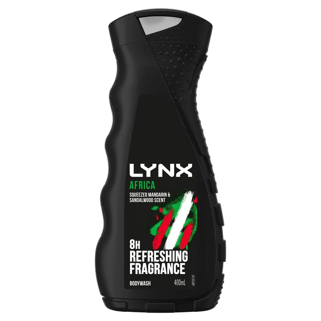 Lynx Body Wash 8-hour refreshing scent Africa shower gel with squeezed mandarin and sandalwood notes 400 ml