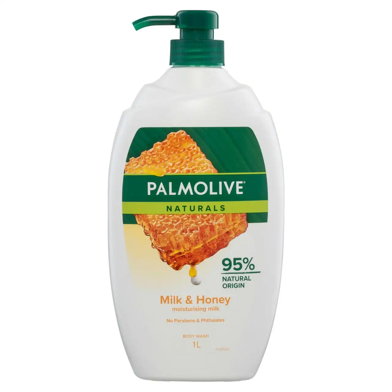 Palmolive Naturals Body Wash, 1L, Milk and Honey, with Moisturising Milk, No Parabens Phthalates or Alcohol
