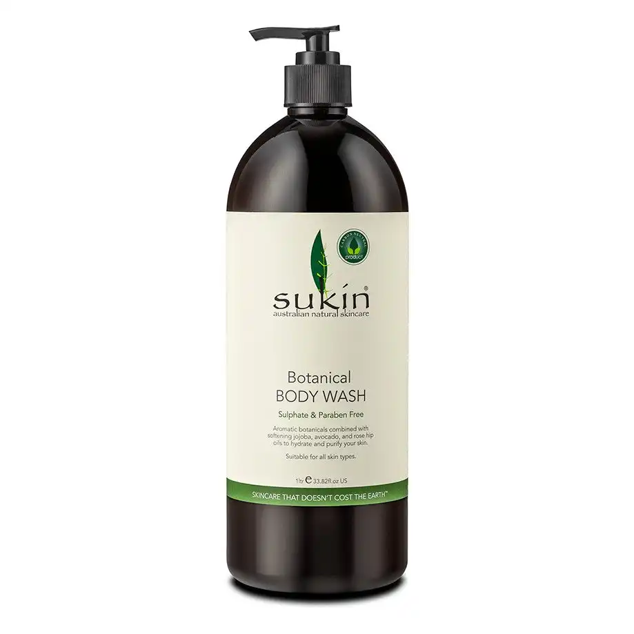 Sukin Botanical Body Wash Pump 1 Litre