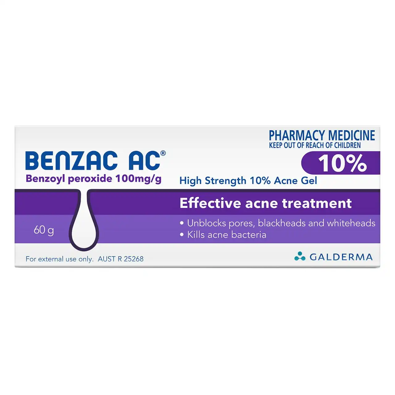 Benzac AC High Strength 10% 60g Acne Gel