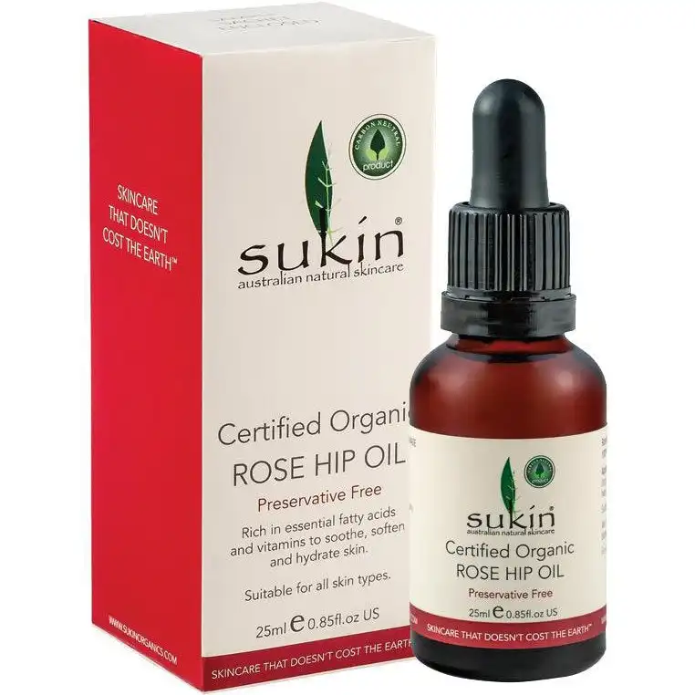 Sukin Certified Organic Rose Hip Oil 25ml 24s