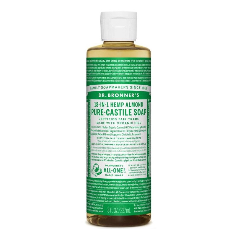 Dr. Bronner's 18-In-1 Hemp Almond Pure Castile Soap 237ml