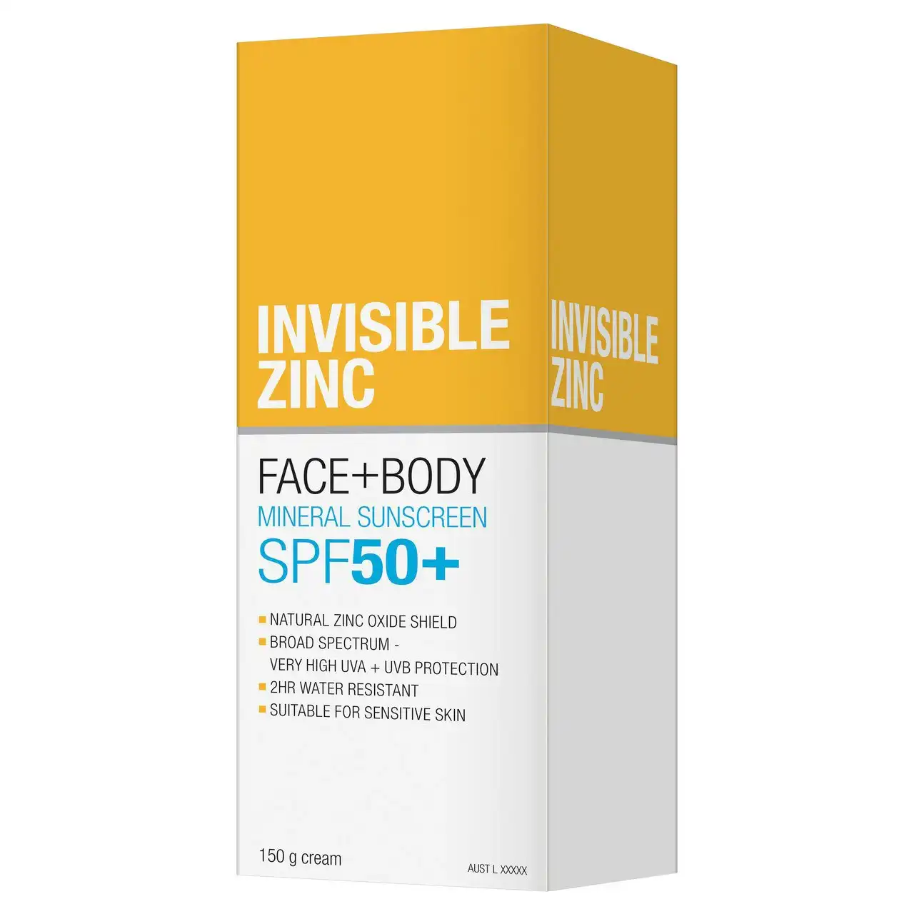 Invisible Zinc Face + Body Mineral Sunscreen SPF 50 150g