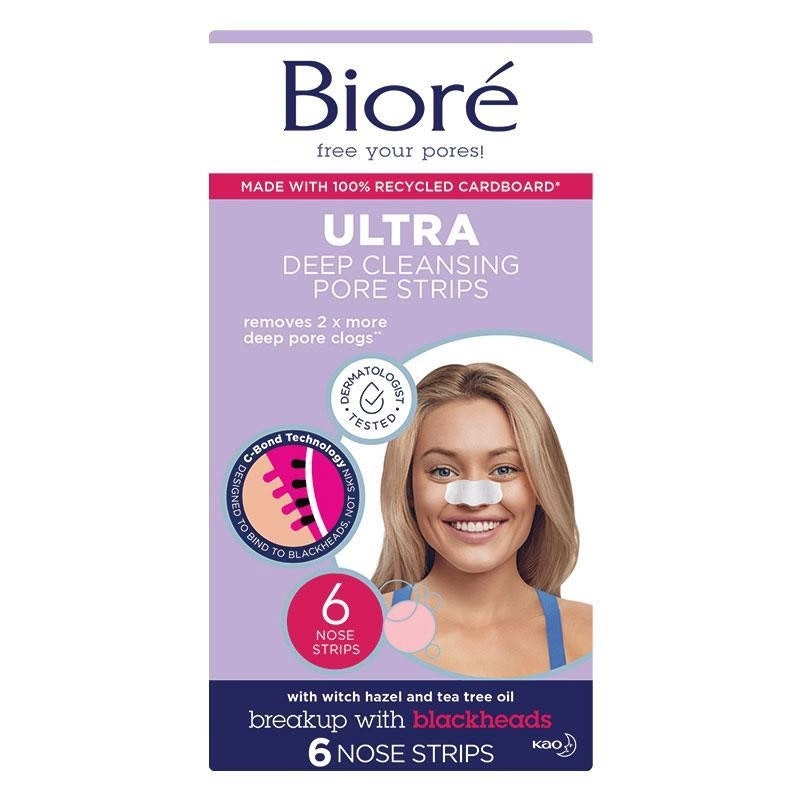 Biore Ultra Deep Cleansing Pore Strips 6 Pack