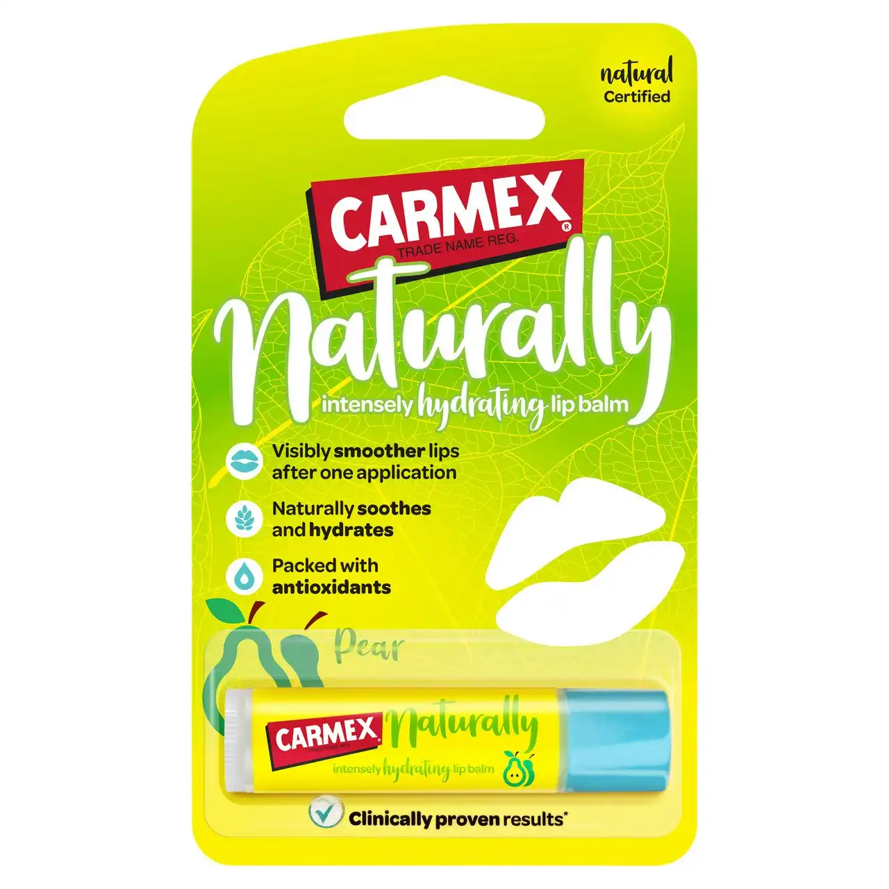 Carmex 'NATURALLY' PEAR intensely hydrating lip balm