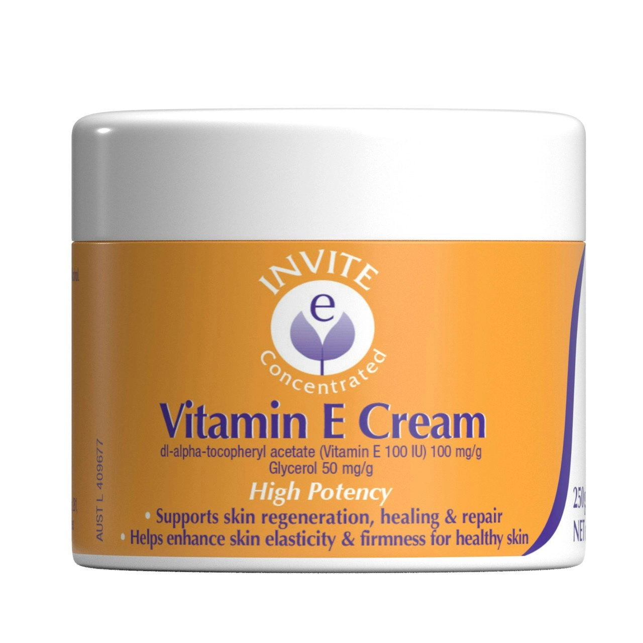 Invite E Concentrated Vitamin E Cream 250g Jar