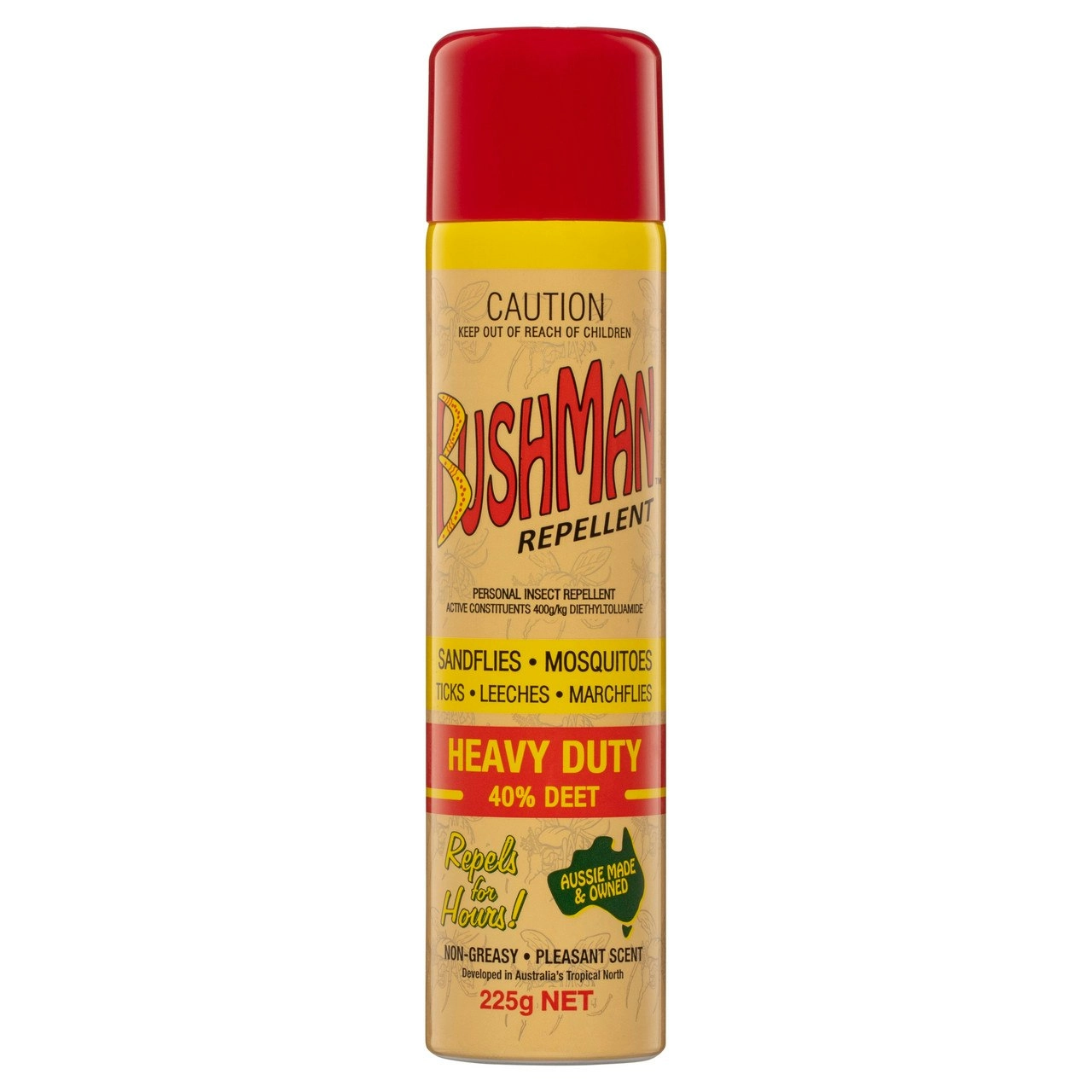 Bushman Repellent Heavy Duty 40% DEET 225g