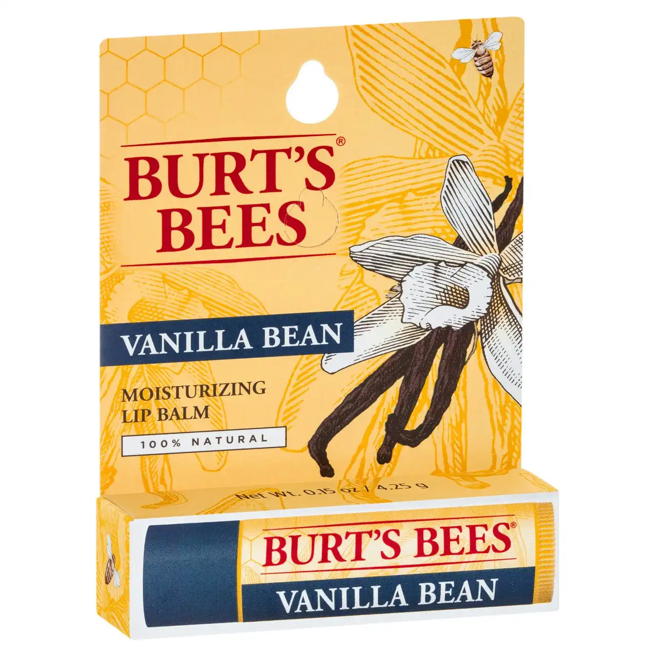 Burts Bees 100% Natural Vanilla Bean Lip Balm 4.25g