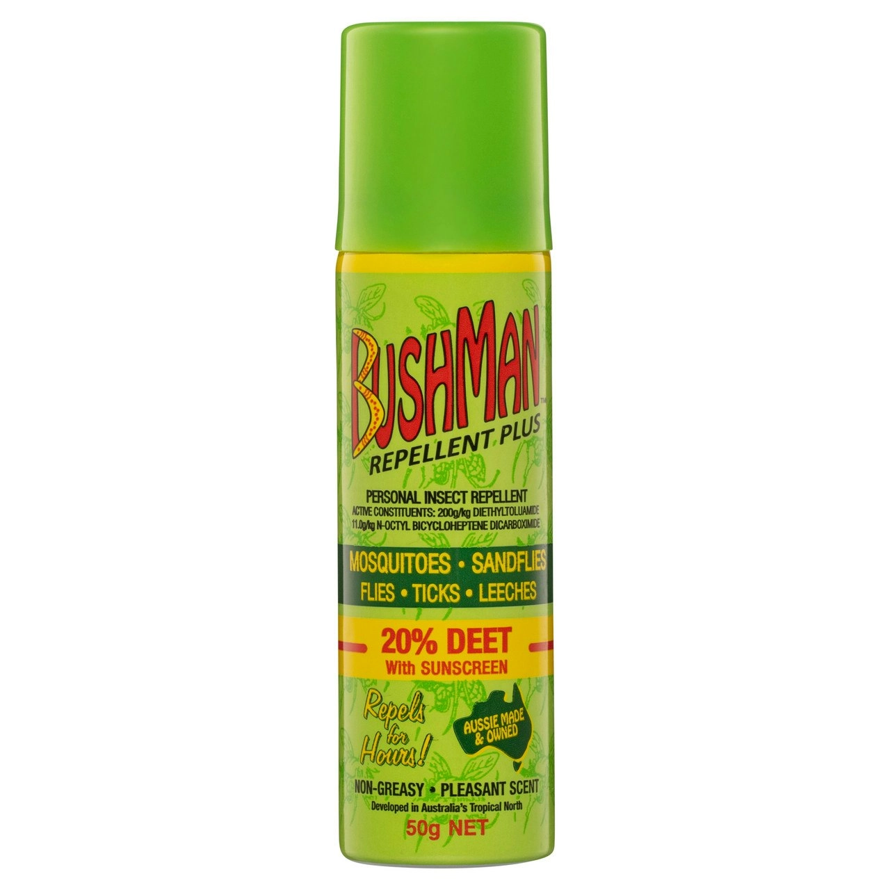 Bushman Repellent Plus 20% DEET with Sunscreen 50g