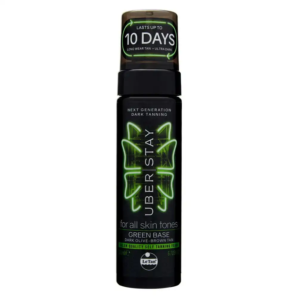 Le Tan Uber Stay Green Base Dark Olive Brown Tanning Foam 200ml