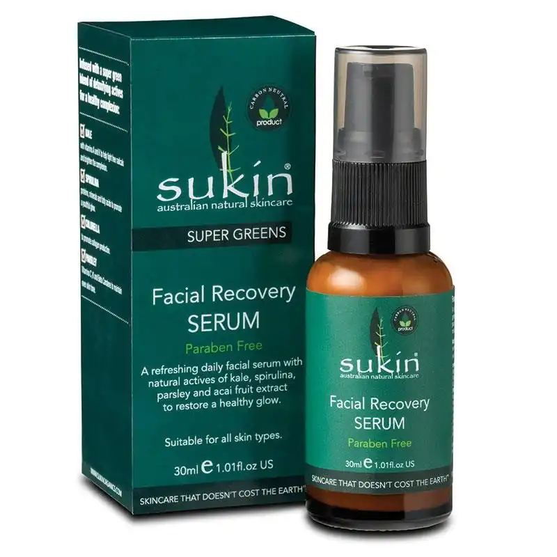 Sukin Super Greens Facial Recovery Serum 30ml