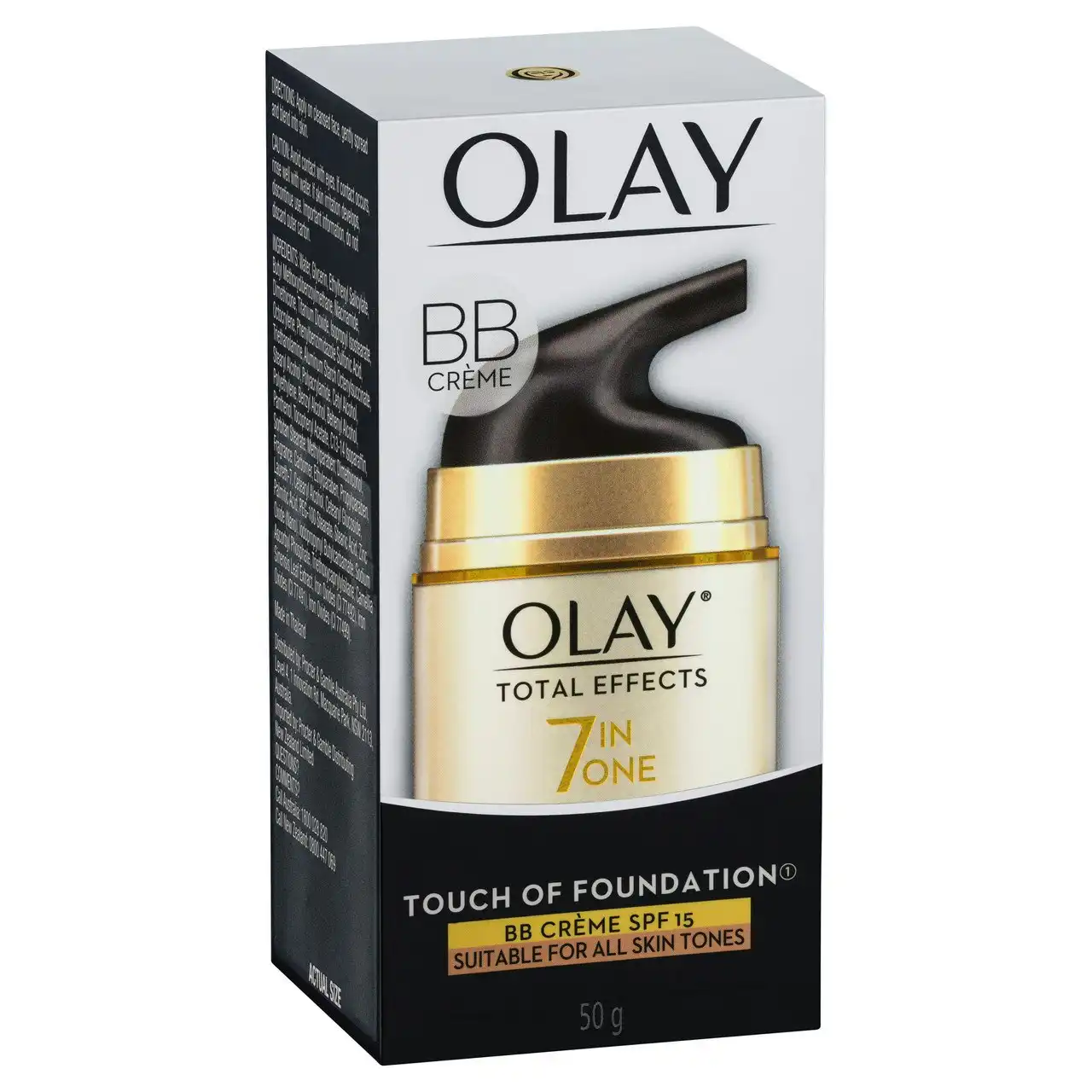 Olay Total Effects Touch of Foundation Face Cream Moisturiser SPF 15 50g