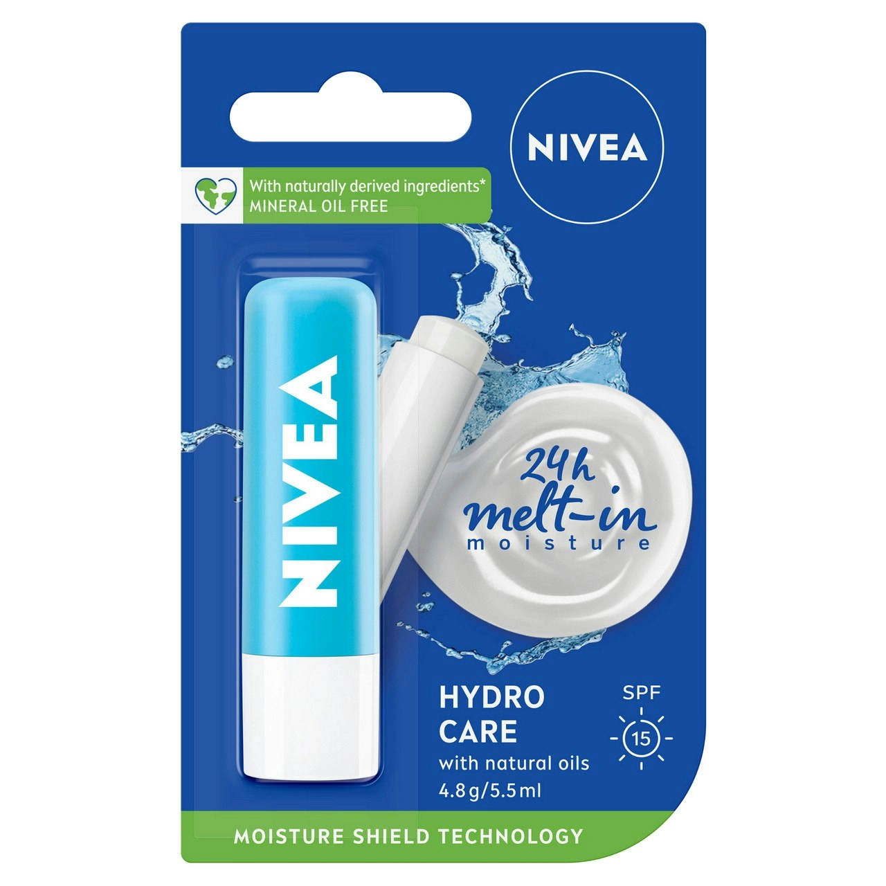 Nivea Hydro Care Lip Balm SPF15 4.8g