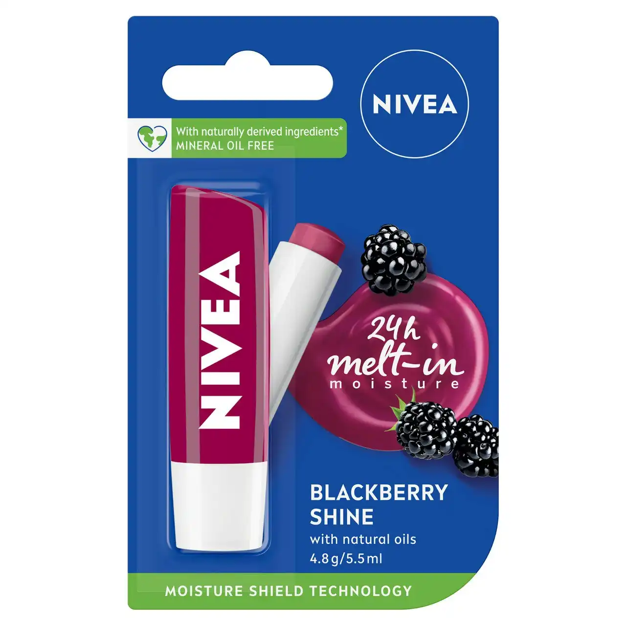 Nivea Lip Care Blackberry Shine 4.8g