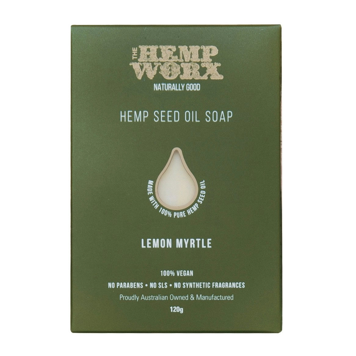 Hemp Worx Hemp Seed Oil Lemon Myrtle Soap 120g