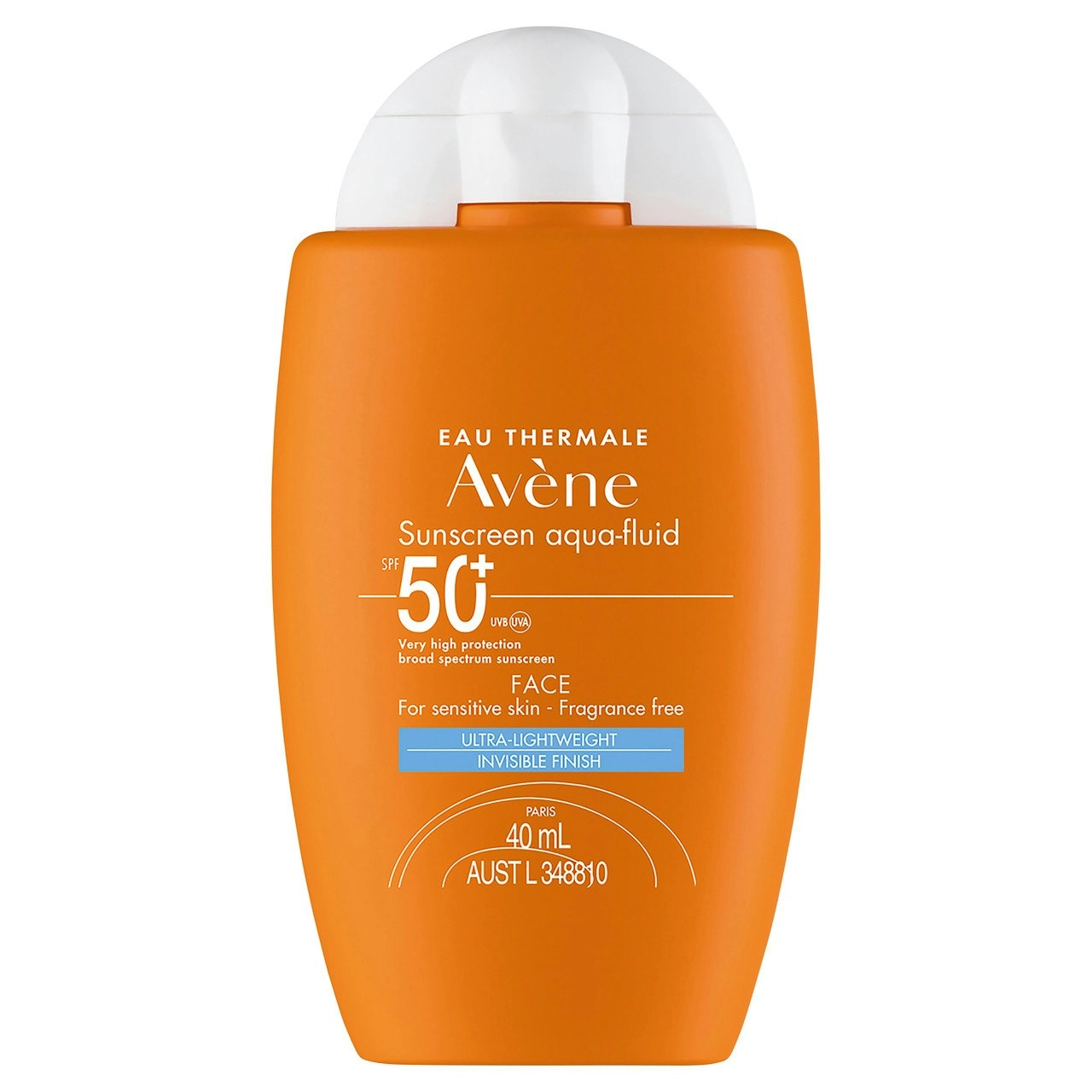 Avene Sunscreen Aqua-fluid SPF50+ 40ml - For Sensitive Skin