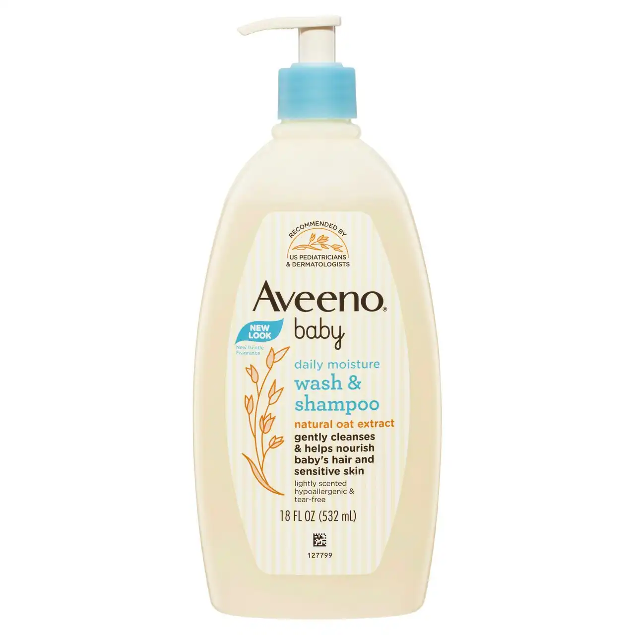 Aveeno Baby Lightly Scented Wash & Shampoo 532mL