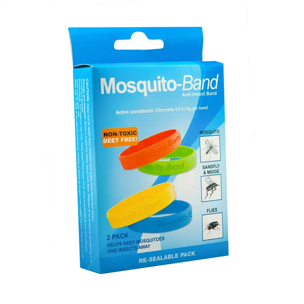 Mosquito Band Anti Insect Band Non Toxic Deet Free 2 Pack