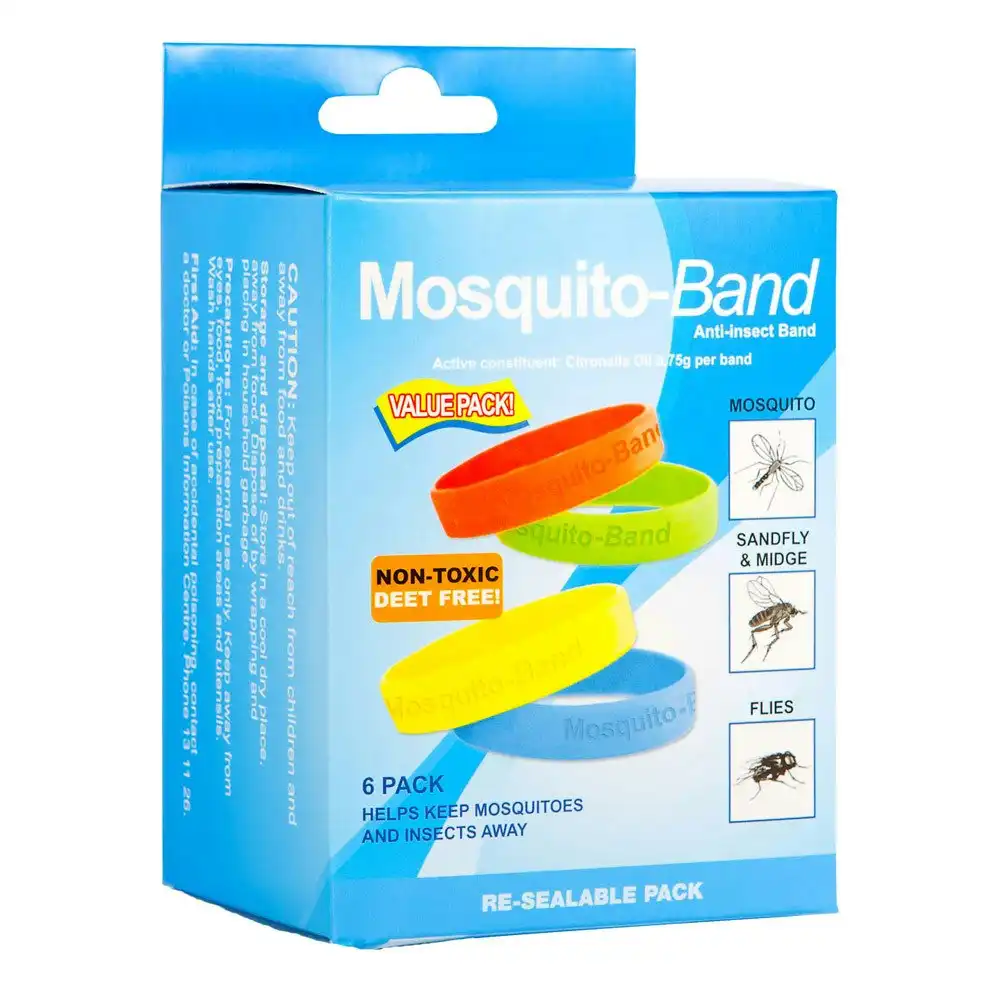 Mozzigear Mosquito Band 6 Pack