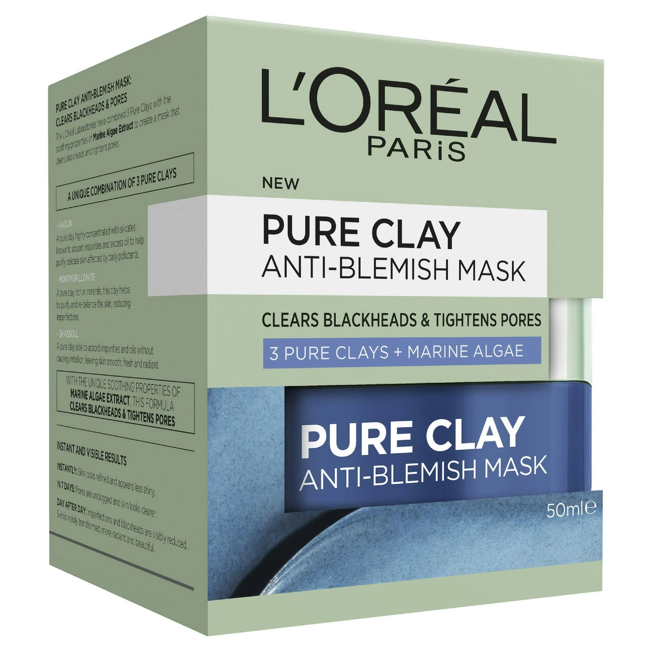 L'Oreal Paris Pure Clay Marine Algae Anti-Blemish Mask