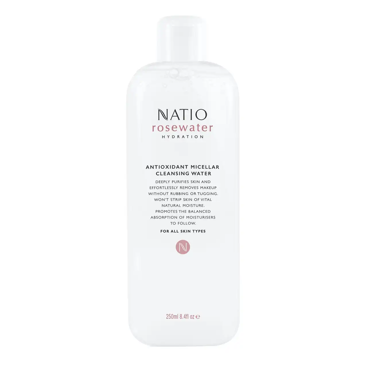 Natio Rosewater Antioxidant Micellar Cleansing Water 250ml