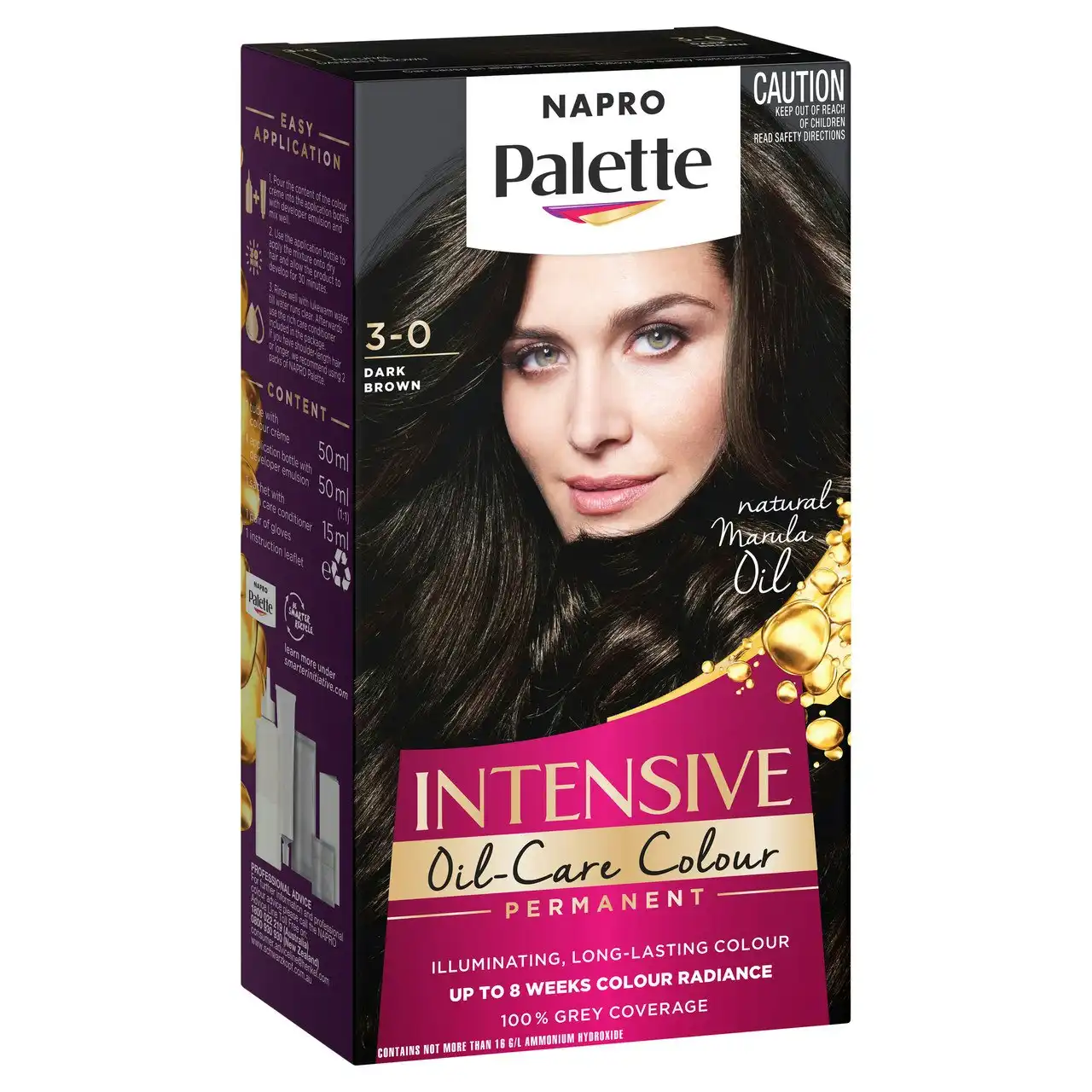 Napro Palette Permanent Hair Colour 3-0 Dark Brown