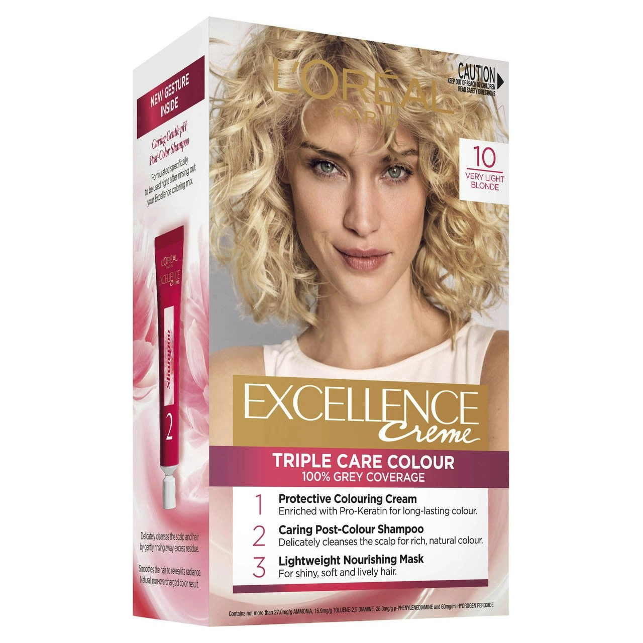 L'Oreal Paris Excellence Creme Permanent Hair Colour - 10 Very Light Blonde