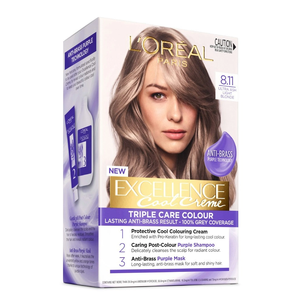 L'Oreal Paris Excellence Cool Creme 8.11 Ultra Ash Light Blonde