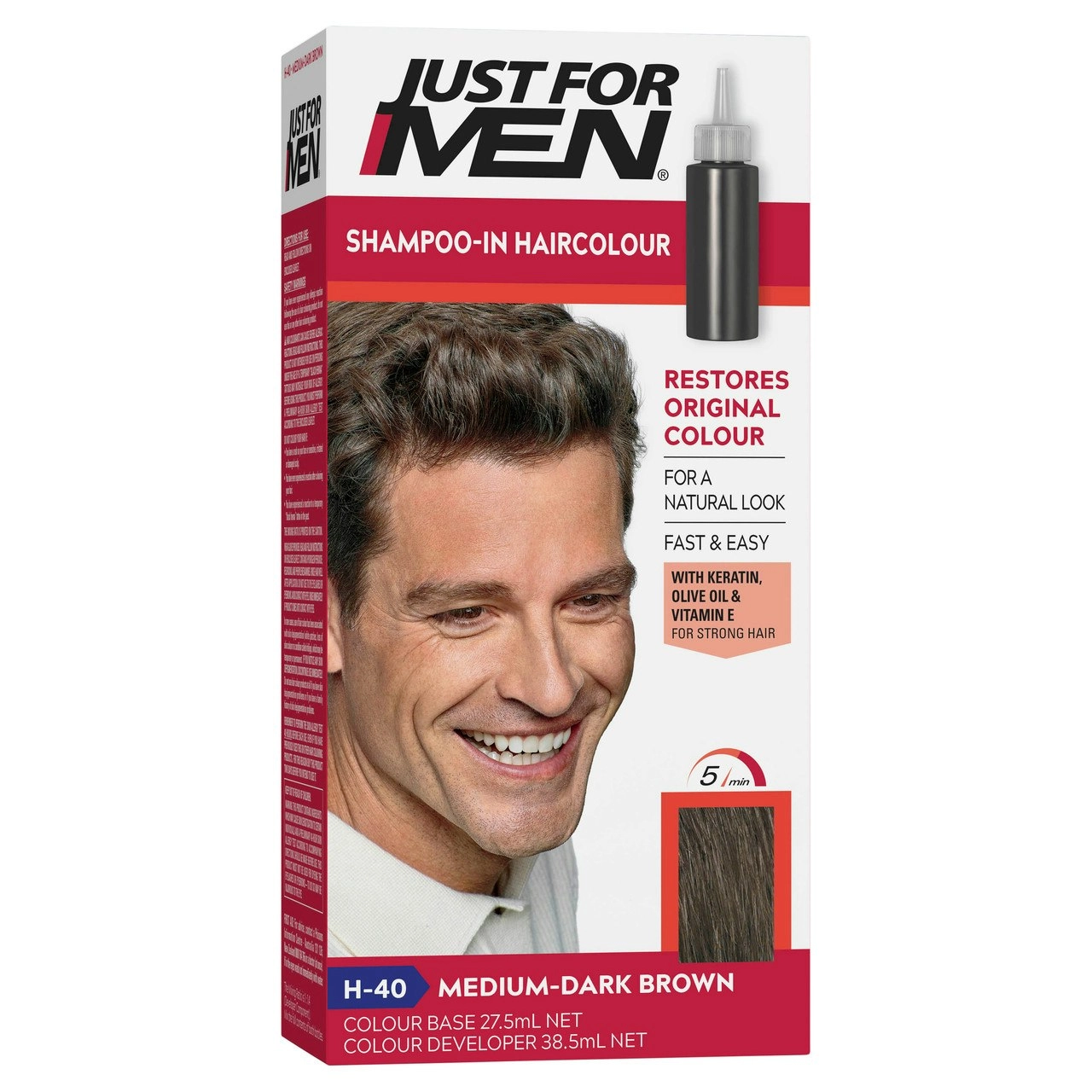 Just For Men Shampoo-In Haircolour Medium-Dark Brown