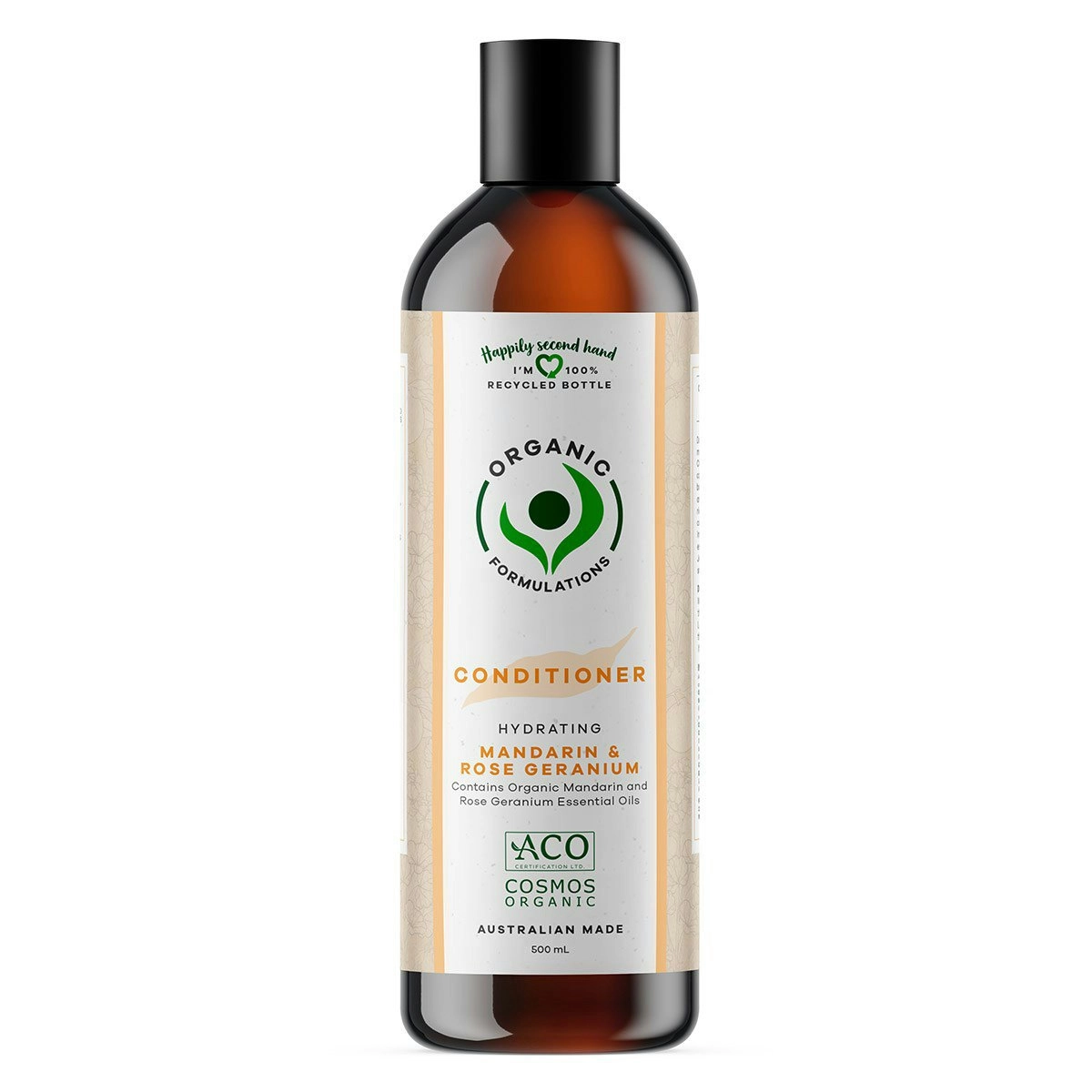 Organic Formulations Hydrating Mandarin & Rose Geranium Conditioner 500ml