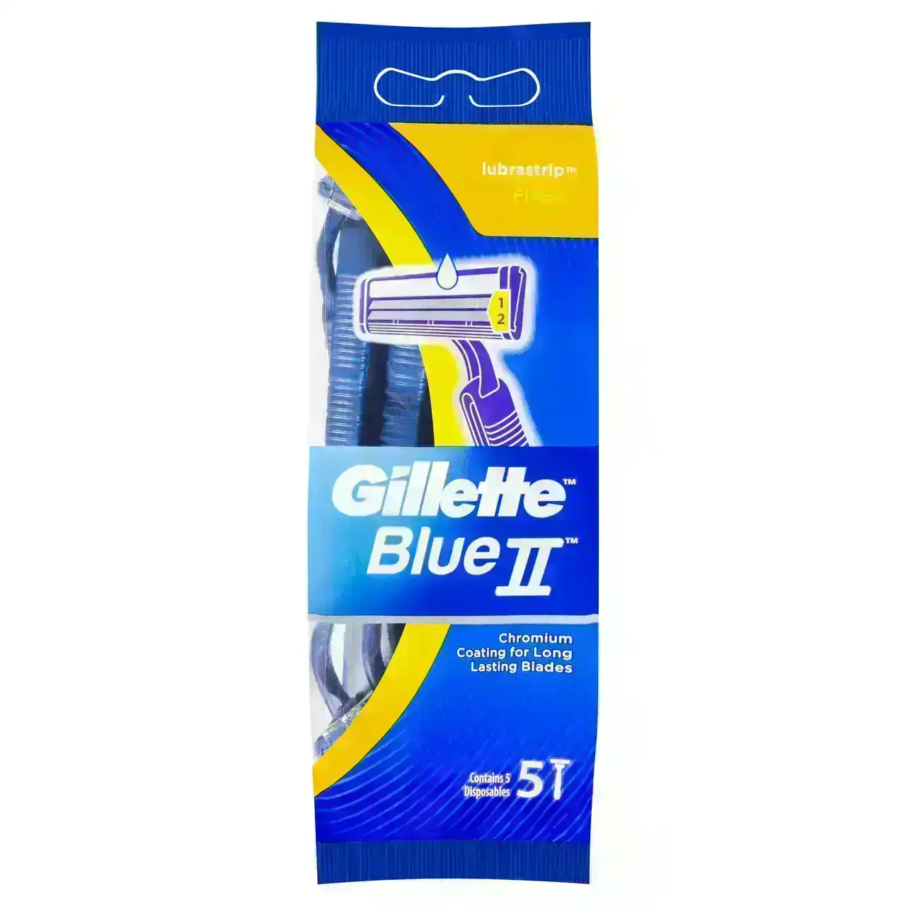 Gillette Blue II Disposable Shaving Razor 5 Pack