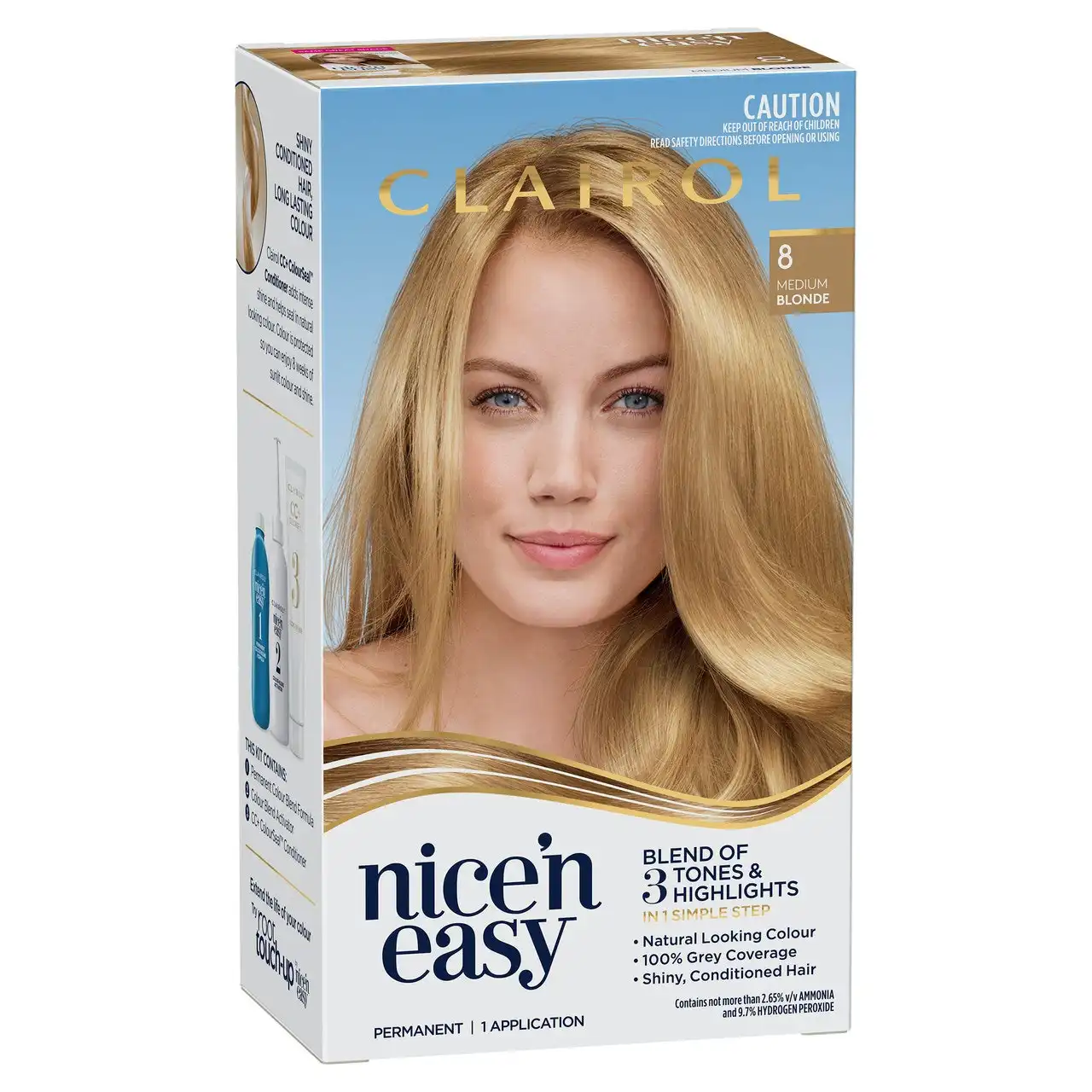 Clairol Nice 'N Easy 8 Medium Blonde Permanent Hair Colour
