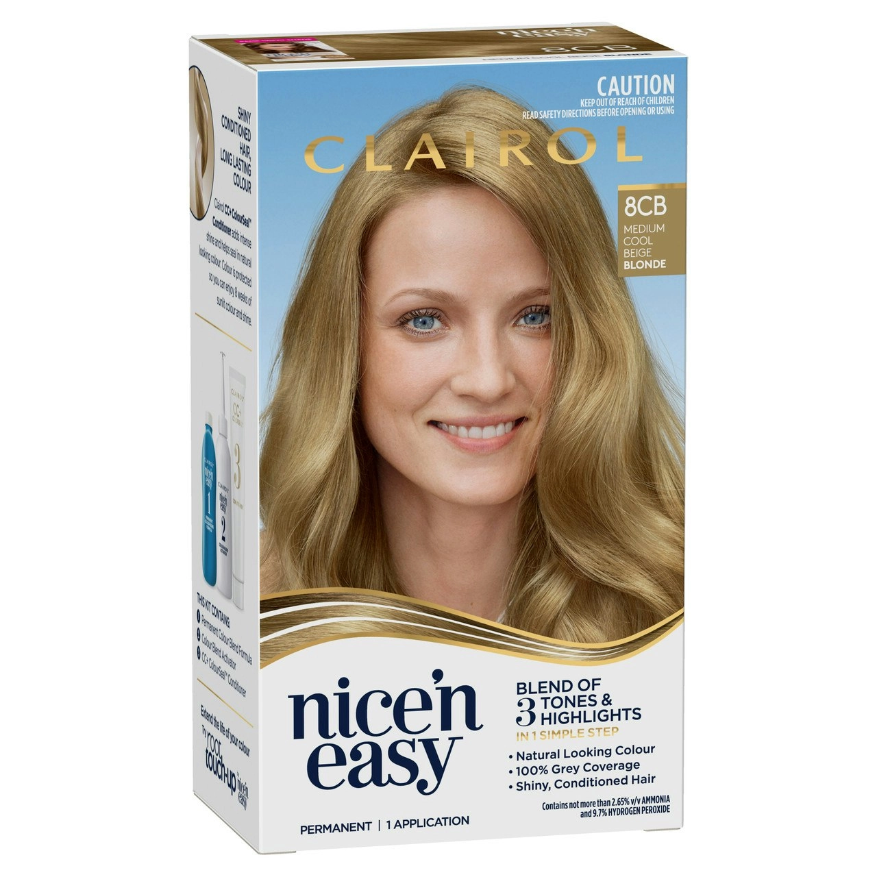 Clairol Nice 'N Easy 8CB Medium Champagne Blonde Permanent Hair Colour