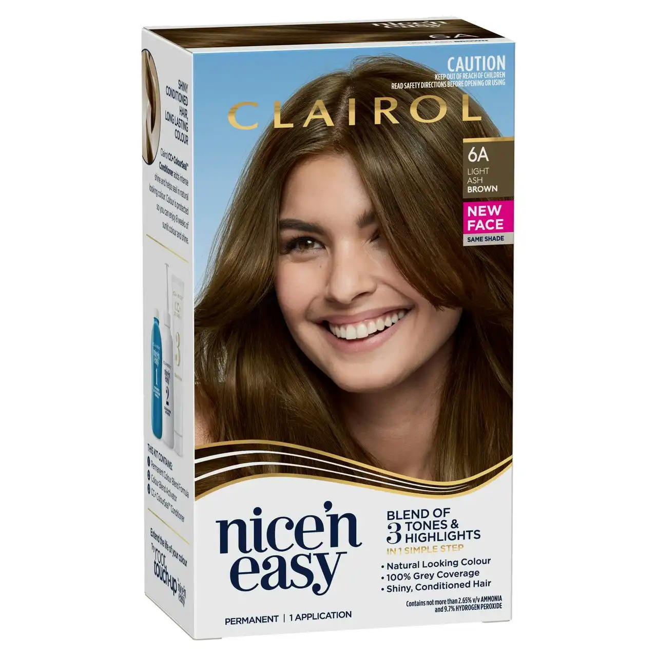 Clairol Nice 'N Easy 6A Natural Light Ash Brown Permanent Hair Colour