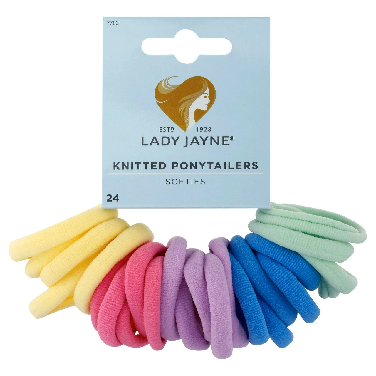 Lady Jayne Pastel Soft Knitted Ponytailers - Pk 24