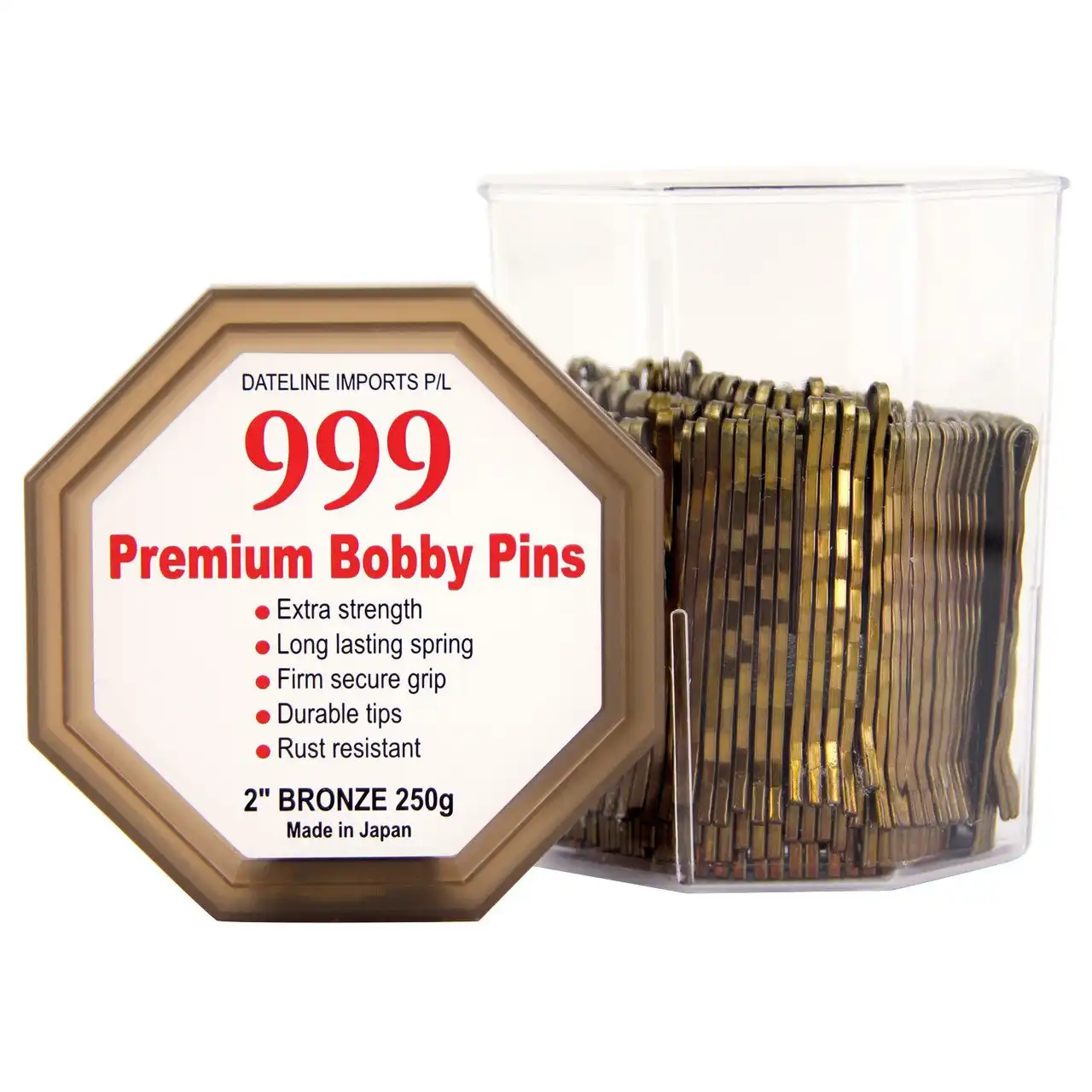 999 Bobby Pins Bronze 250g Tub