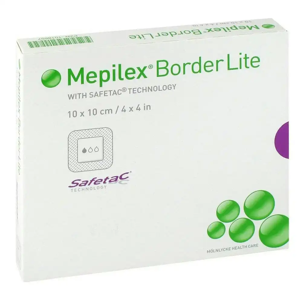 Mepilex Border Flex Lite 10x10cm Single Dressing (1 Pack)