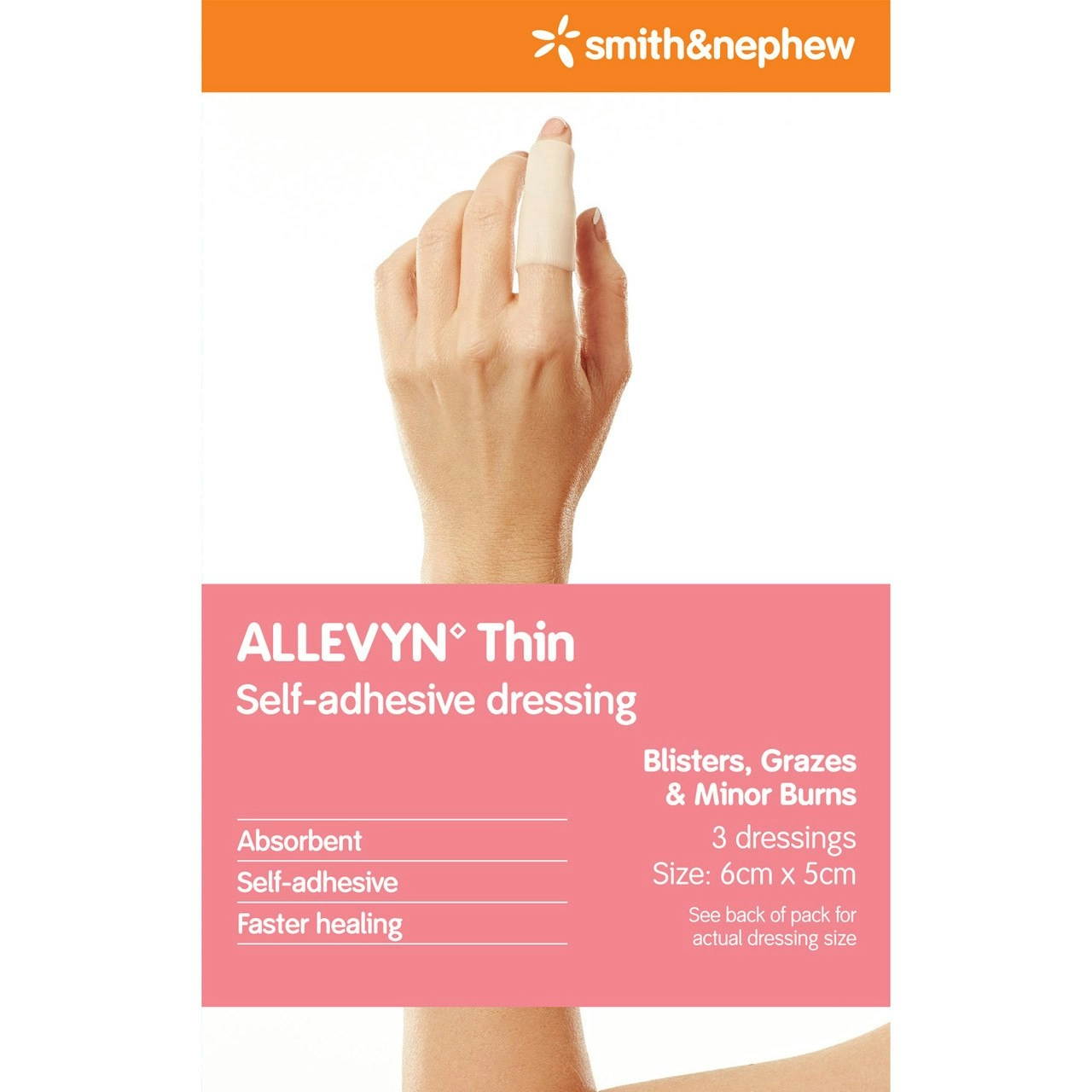 Allevyn Thin 5 Cm X 6 Cm Pk 3