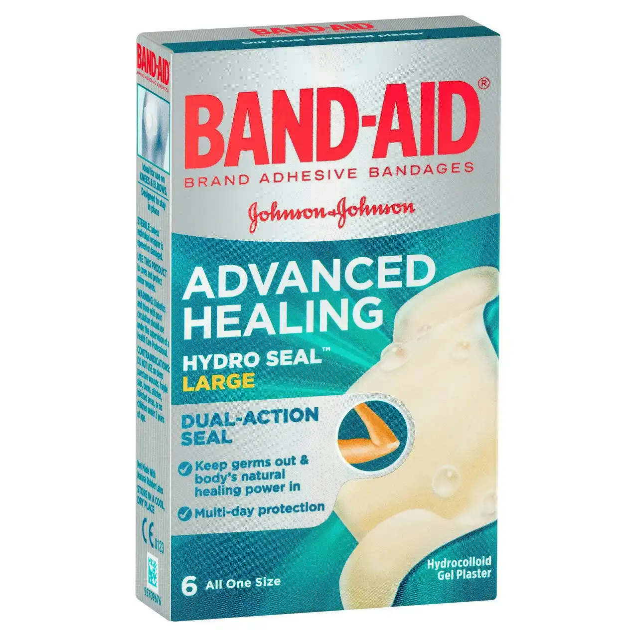 BAND-AID Advanced Healing Hydro Seal Large Gel Plasters 6 Pack