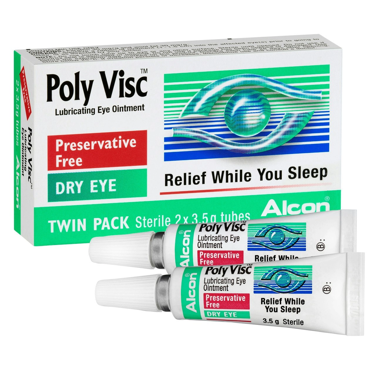 Polyvisc Eye 3.5g x2 Eye Ointment