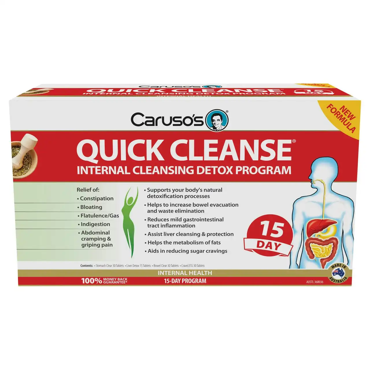 Caruso's Quick Cleanse(R) Internal Cleansing Detox 15-Day Program