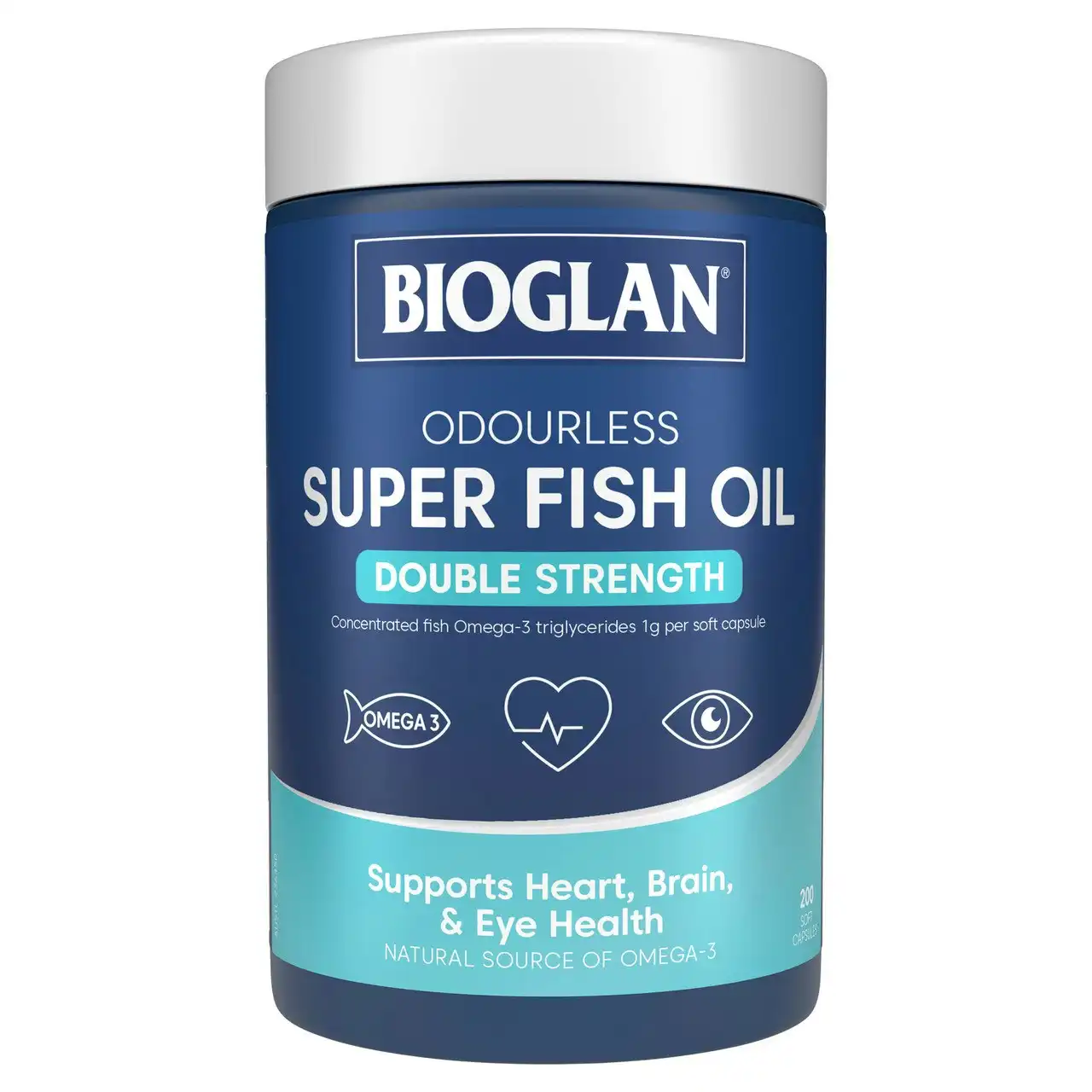 Bioglan Odourless Super Fish Oil Double Strength 200s