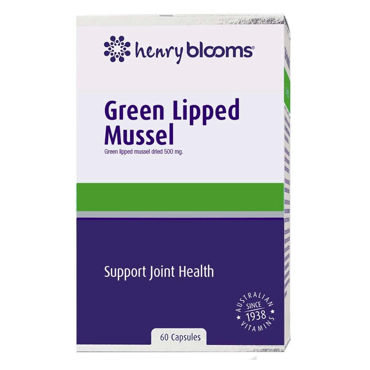 Henry Blooms Green Lipped Mussel 60 Capsules